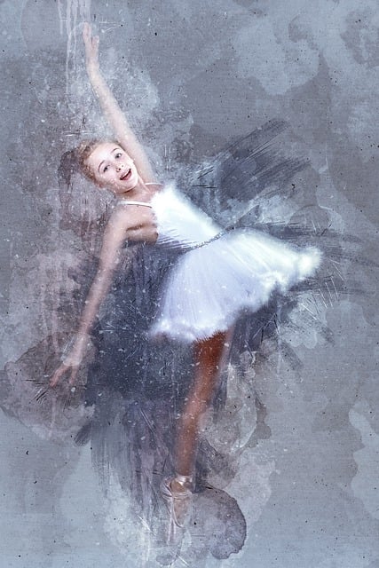 Free ballet dancing ballerina illustration