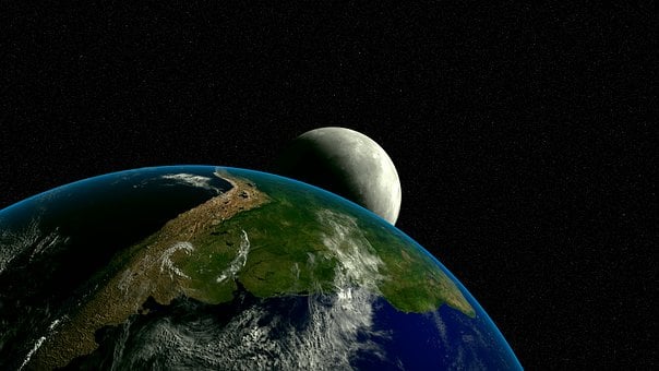 Pământ, Luna, Spaţiu, Univers, Lume