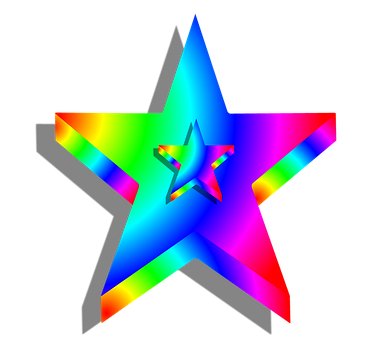 Free Star Rainbow illustration and picture