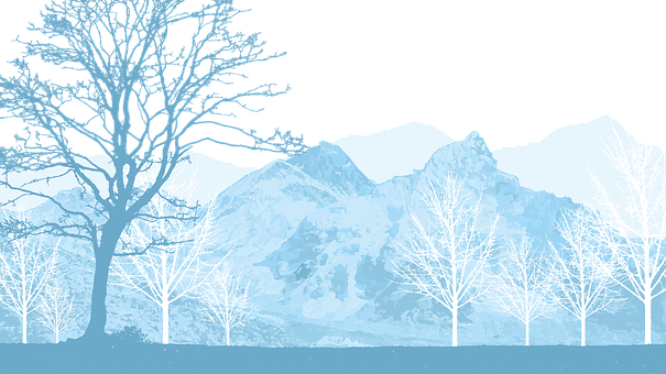 Natural, Azul, Montanha, Visualizar