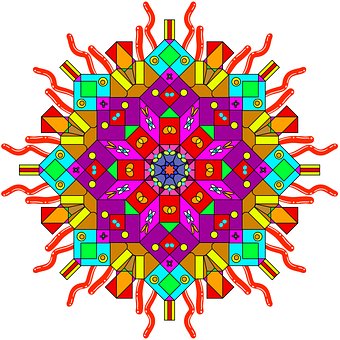 Free Mandala Colorful photo and picture