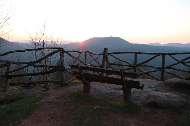 Free Sunrise Bench photo and picture