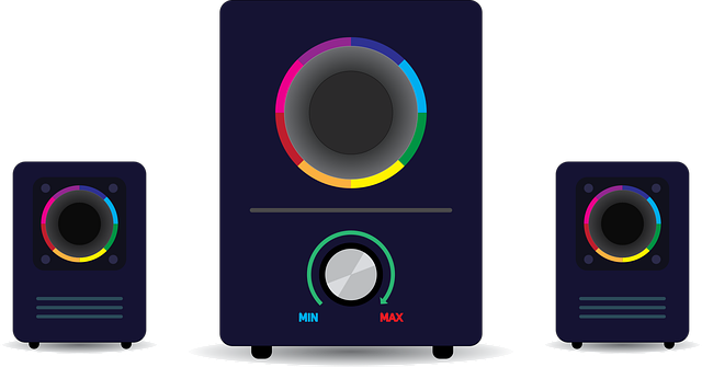 Free speaker sound system illustration