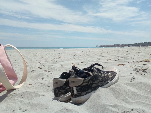 Strand, Sand, Sko, Vand, Sommer