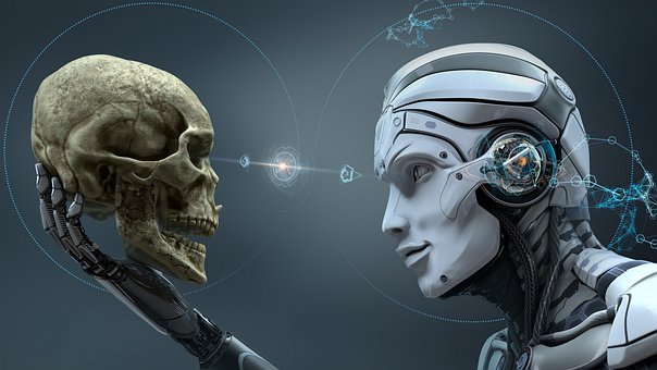 Free Robot Skull illustration and picture