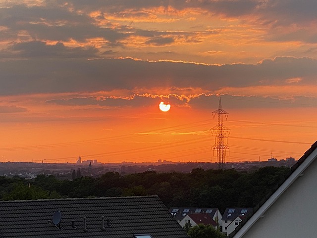 Sonnenuntergang, Blick Nach Essen
