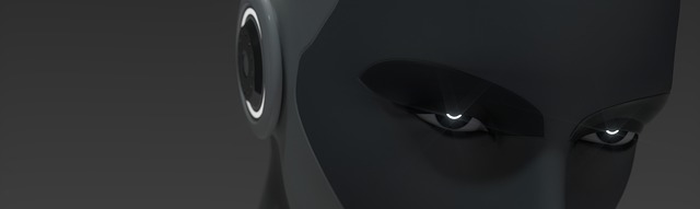Free ai cyborg robot illustration