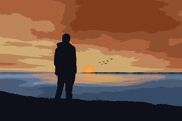 Free sunset dusk nature vector