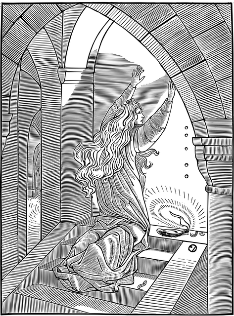 Free worship religion line art vector