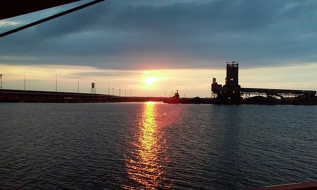 Free Sunset Ship photo and picture