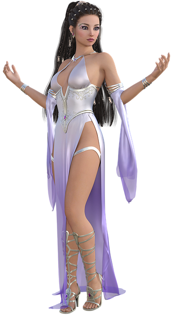 Free woman fantasy goddess illustration