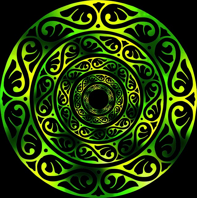 Círculo, Verde, Mandala, Esfera, Amarelo