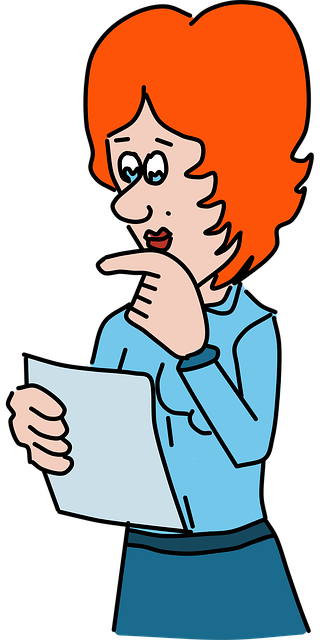 Free woman read reading vector