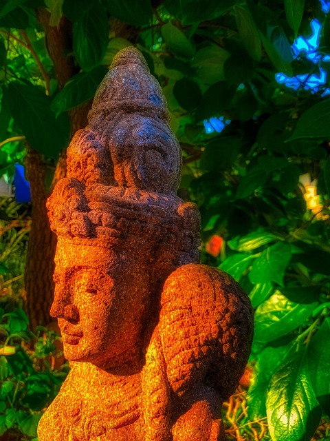 Free Statue Yoga photo and picture
