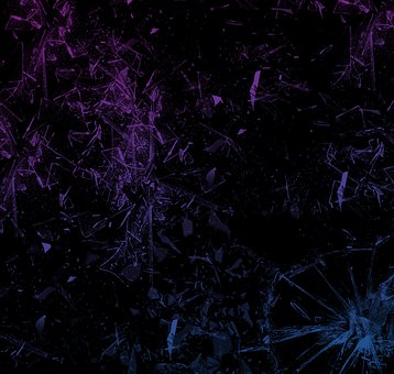 Free Glass Shatter Black Background photo and picture