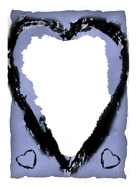 Free Heart Picture Frame Template illustration and picture