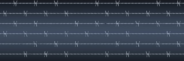 Free banner barbed wire security illustration