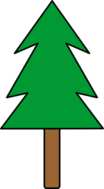 Árbol, Illustrator, Verde, La Navidad