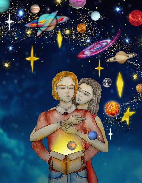 Free dreams hope pair illustration
