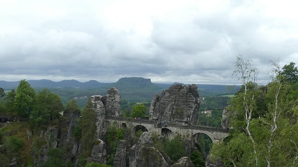 Saksisk Schweiz, Bastei Bro, Vandretur