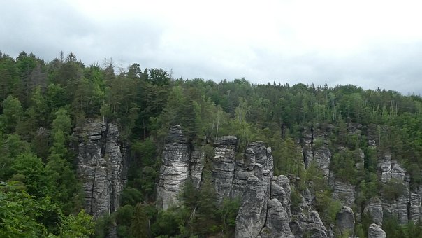 Saksisk Schweiz, Vandretur, Klippe