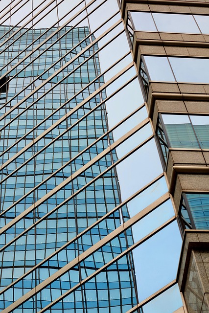 Urban, Stadt, Wolkenkratzer, Reflexion