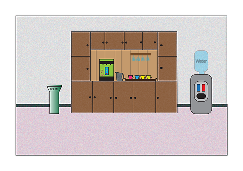 Kontor Spisekammer, Kaffemaskine