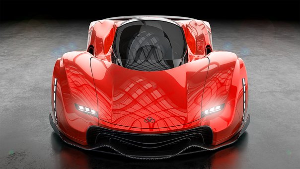 Free Red Car photo and picture