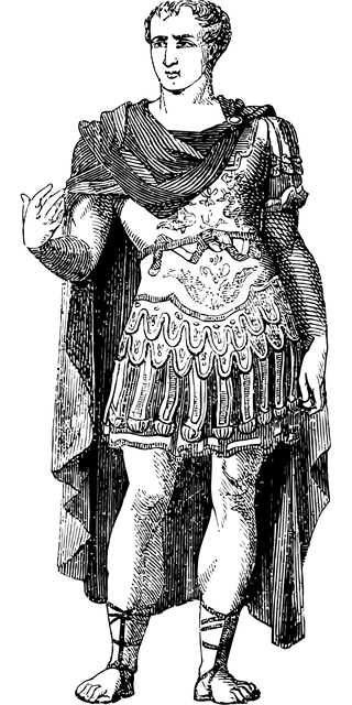 Free julius caesar roman line art vector