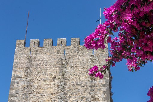 Obidos, Portugal, Slot, Bugambilias