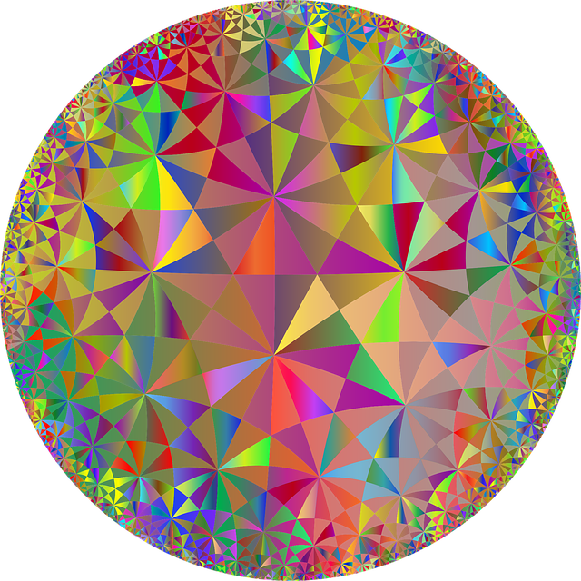 Free mandala triangles geometric vector