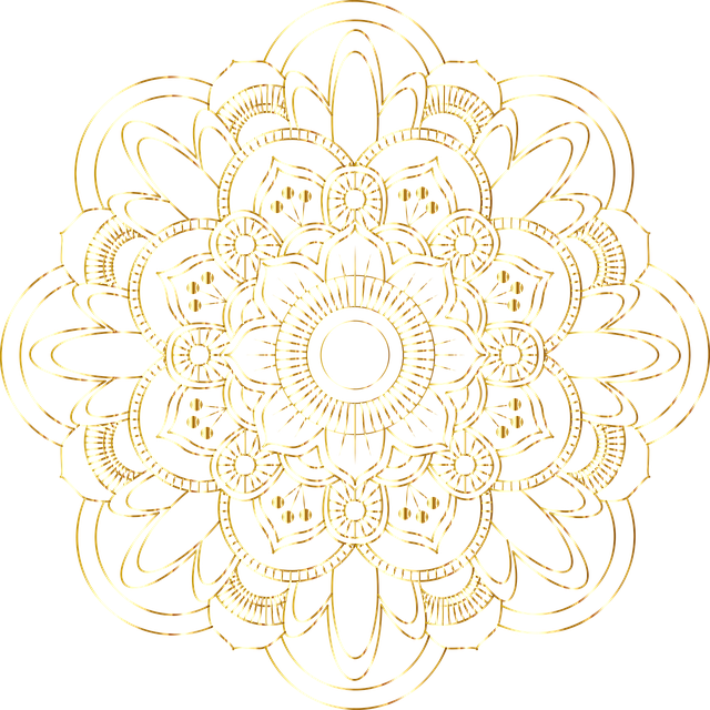 Free mandala decorative line art vector