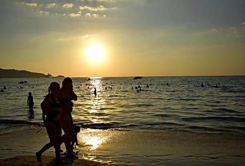 Free Sunset Beach photo and picture