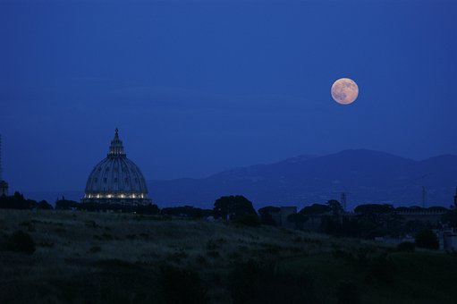 Thánh Phêrô, Vatican, Mặt Trăng, Đêm