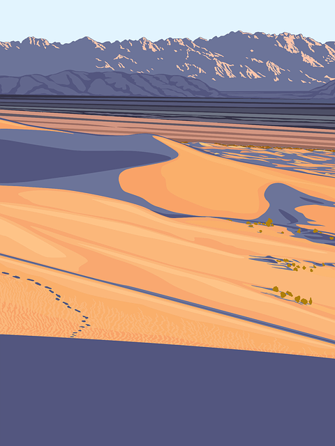 Free mojave california travel vector