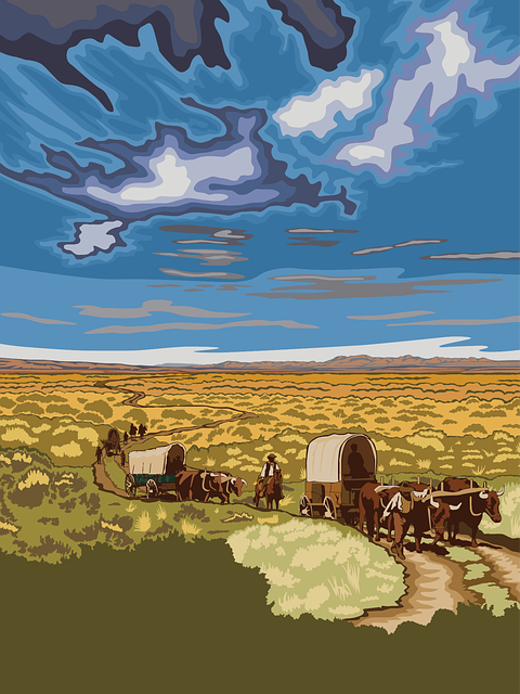 Wyoming Travel Poster Free Vector Graphic On Pixabay