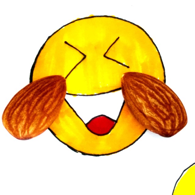 Grine, Humørikon, Mandler, Mandel, Smil