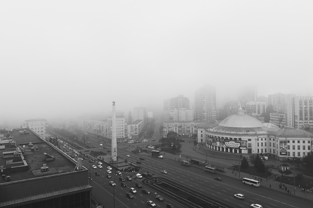 Kiev, Ucrânia, Nevoeiro, Sovietica