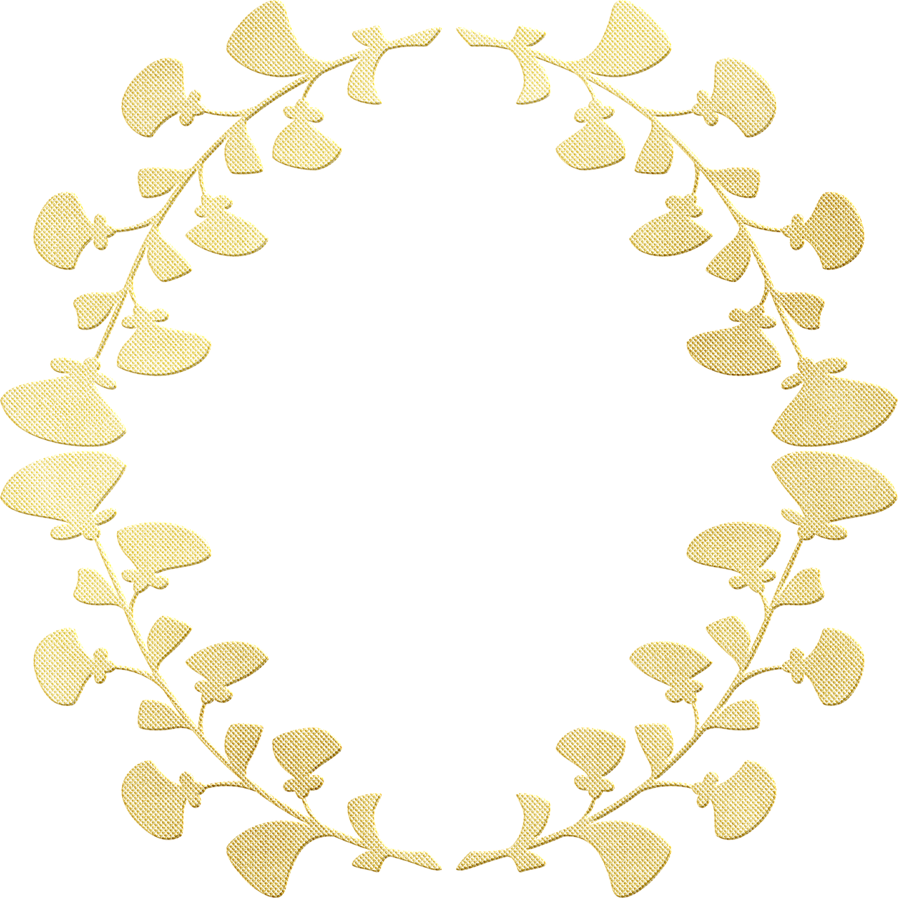 Gold Foil Wreath Laurel Glitter Free image on Pixabay