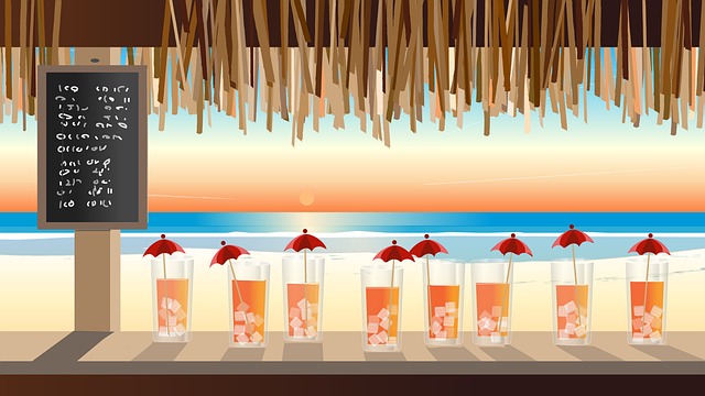 Strand, Kiosk, Urlaub, Trinken, Meer