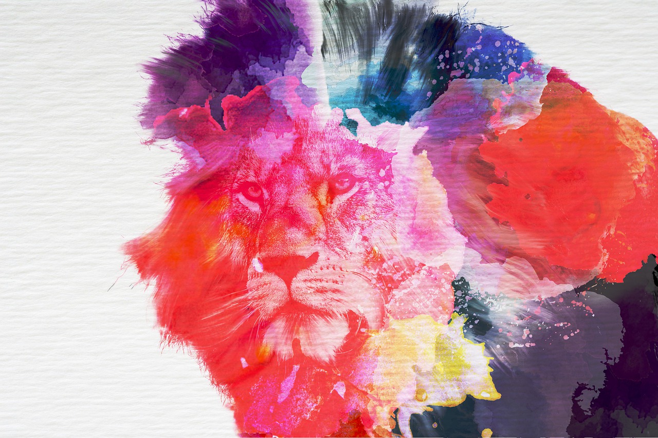 Lion Art Watercolor - Free image on Pixabay