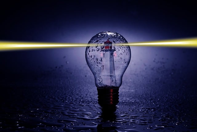 Free light light bulb lighthouse illustration