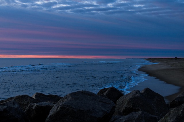 Strand, Natur, Sonnenaufgang, Wolken