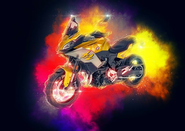 Free motorcycle bmw motorsport illustration