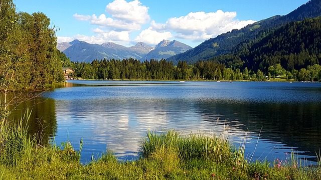Wasser, Spiegelung, See, Natur