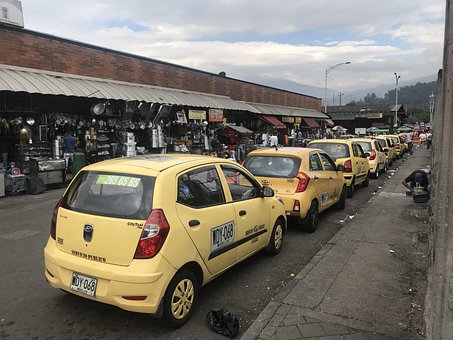 Taxen, Taxis, Stadt, Gelb, Urban