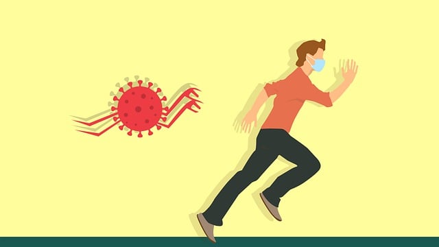 Free coronavirus virus fear illustration
