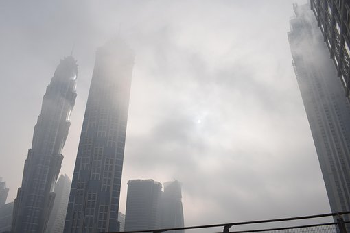 Free Foggy Weather City Weather photo and picture