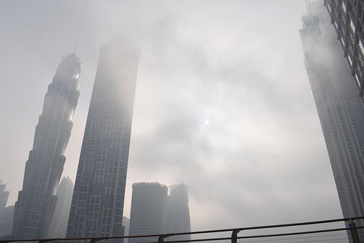 Free Foggy Weather City Weather photo and picture