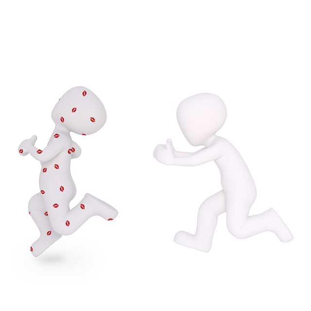 Free in love stalker stalking illustration